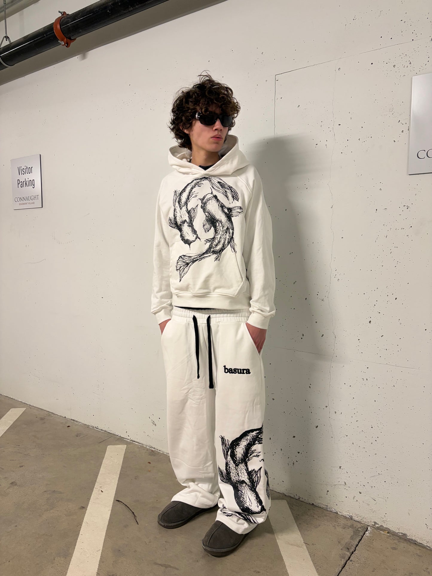 White Koi Fish Sweatsuit