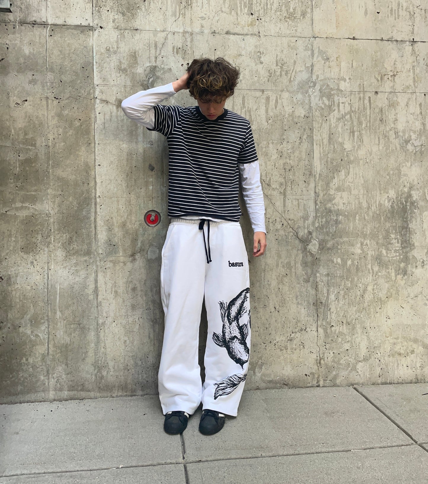 White Koi Fish Sweatpants