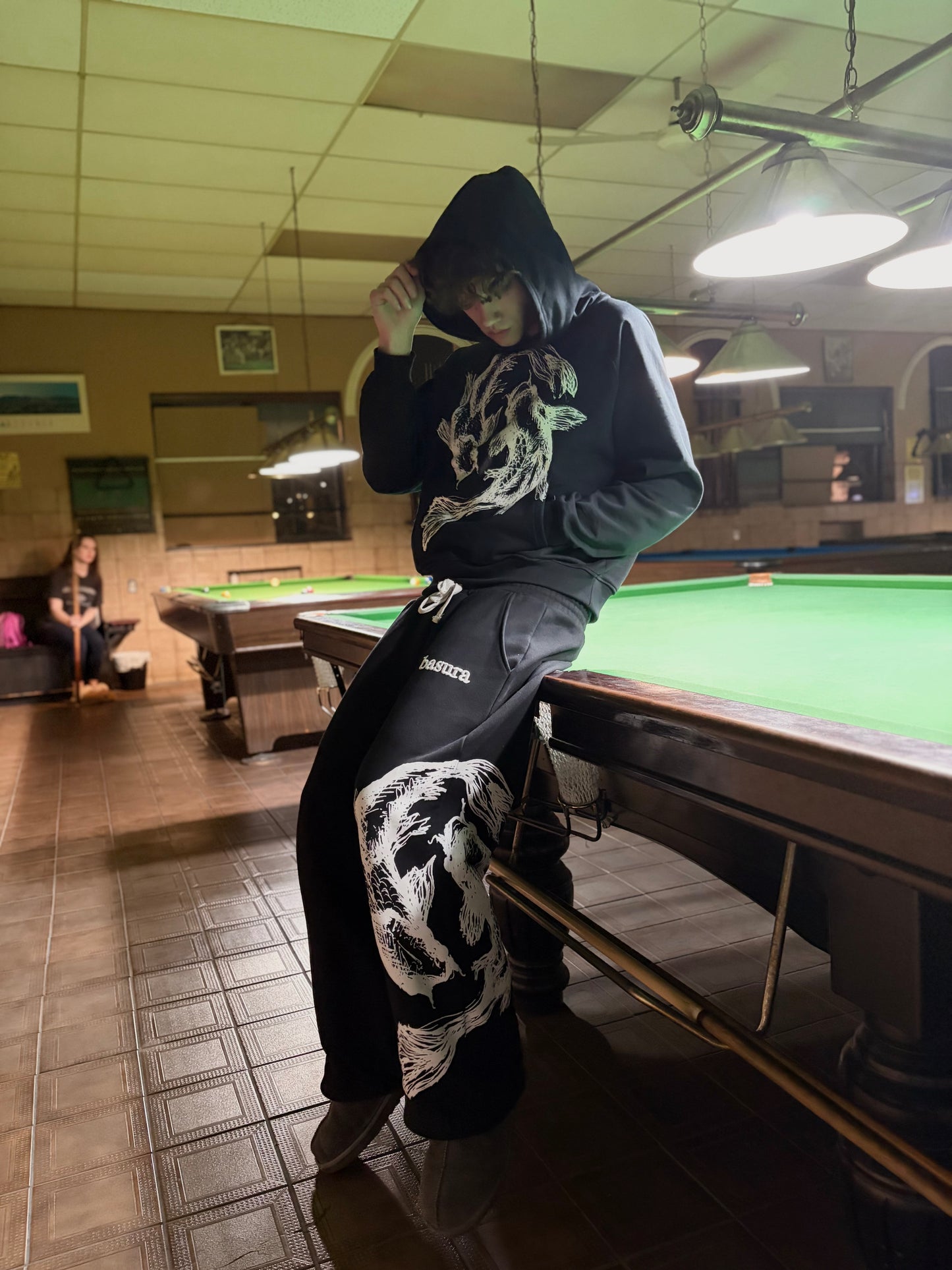 Black Koi Fish Sweatsuit