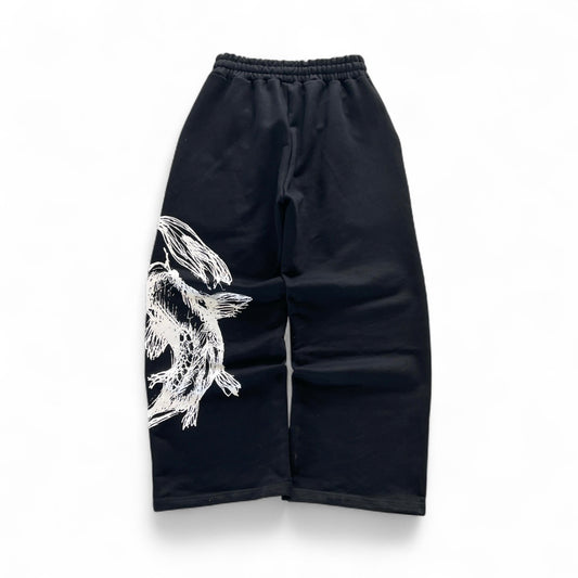 Black Koi Fish Sweatpants