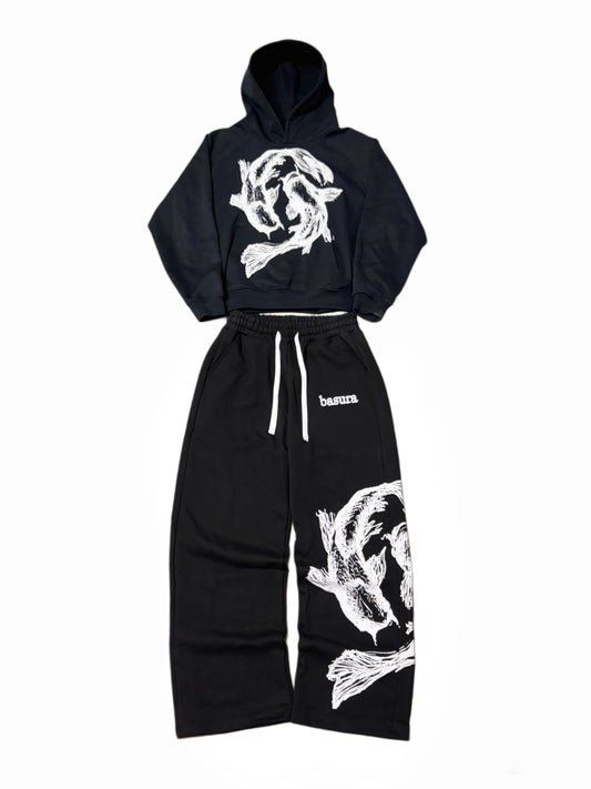 Black Koi Fish Sweatsuit