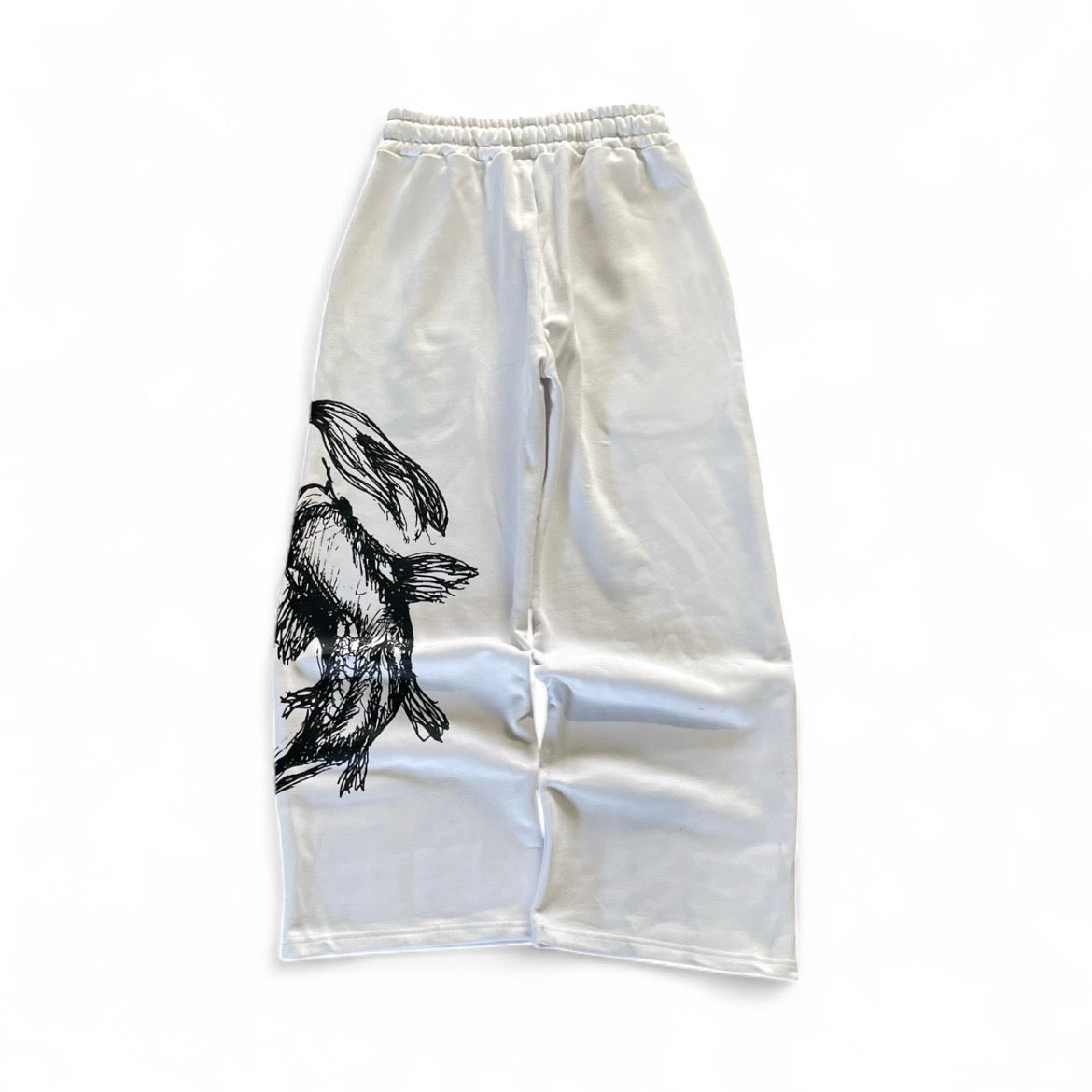 White Koi Fish Sweatpants