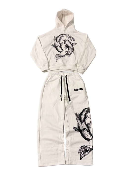 White Koi Fish Sweatsuit
