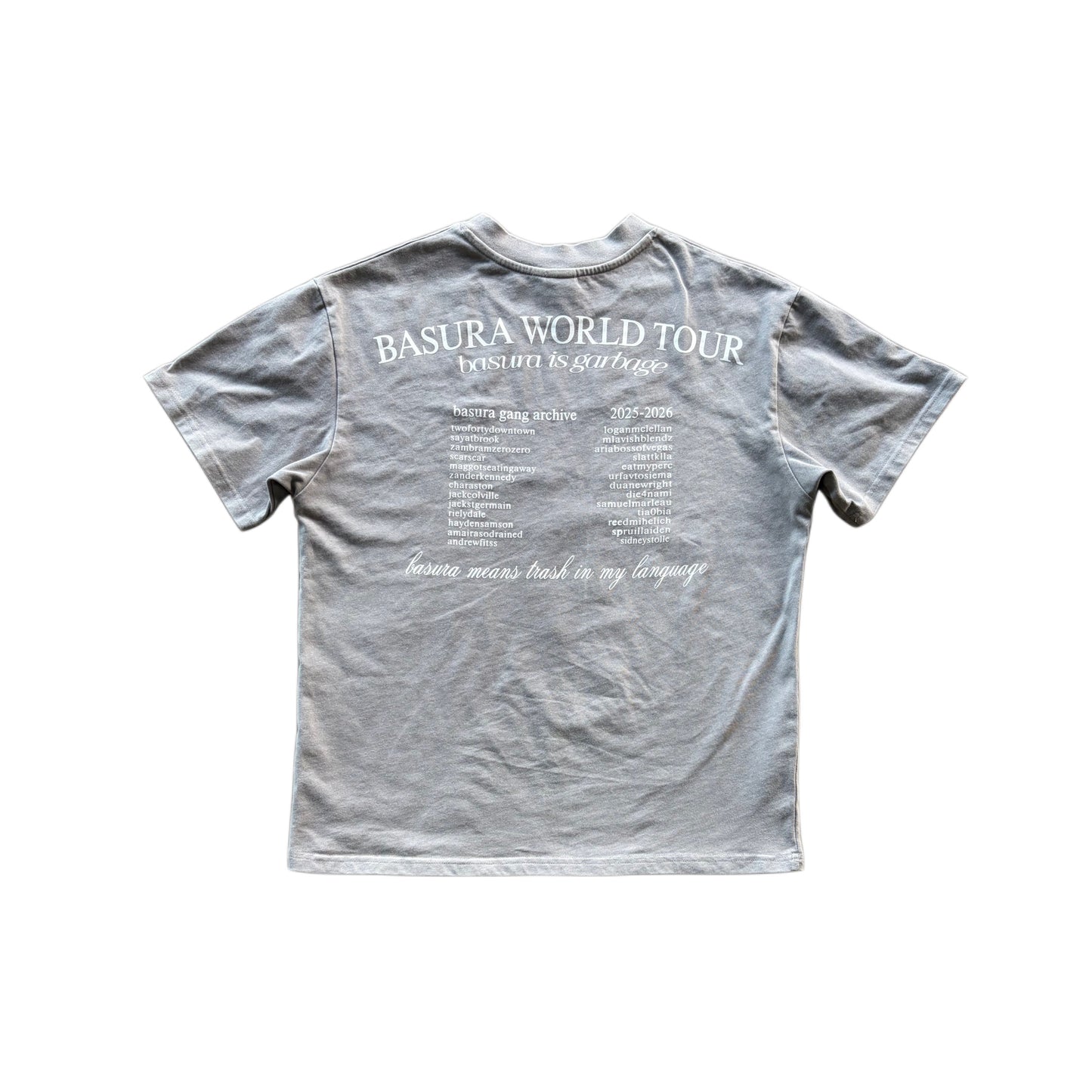 BASURA WORLD TOUR T SHIRT